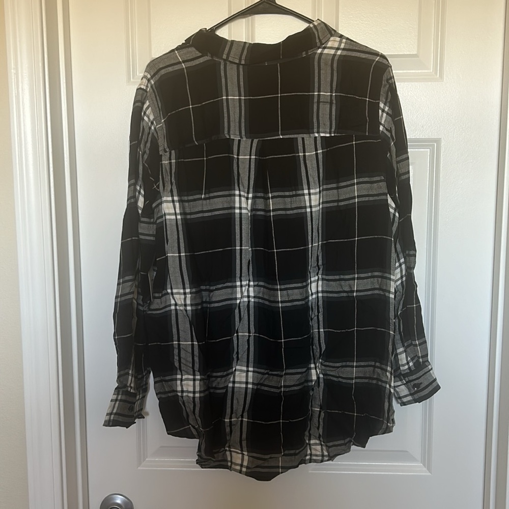 Terra & Sky Plaid Top - Picture 2 of 3